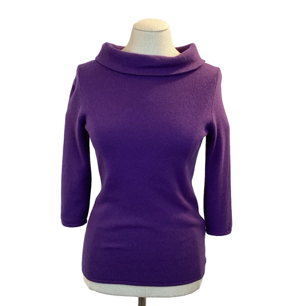Sutton Cashmere Modern Classics Cowl Neck Sweater